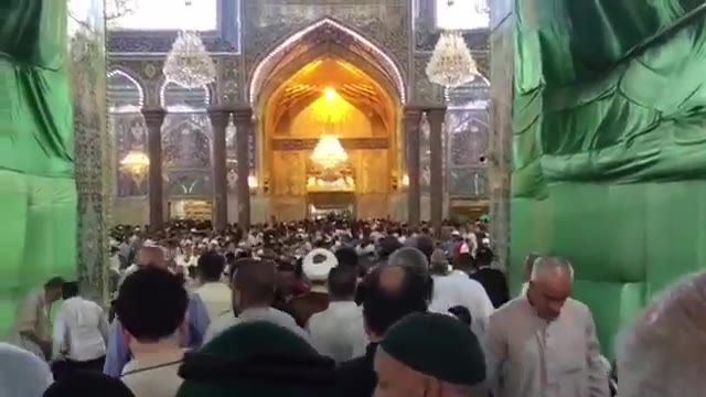 ‫تصاویری زیبا از حرم امام حسین در روز عرفه‬‎