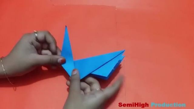 آموزش ساده اوریگامی ساخت طاووس کاغذی