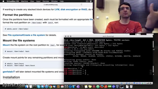 آموزش نصب آرچ لینوکس (Arch Linux) - بخش اول نصب محیط متن