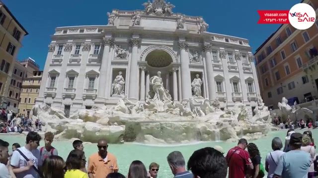 فواره تروی ایتالیا - Trevi Fountain Italy - تعیین وقت سفارت ایتالیا با ویزاسیر
