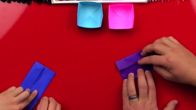 آموزش اوریگامی ساخت جعبه کاغذی