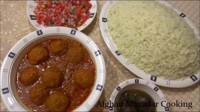 آموزش کامل طرز تهیه غذا های افغانستان - طرز تهیه کوفته خوشمزه افغانی