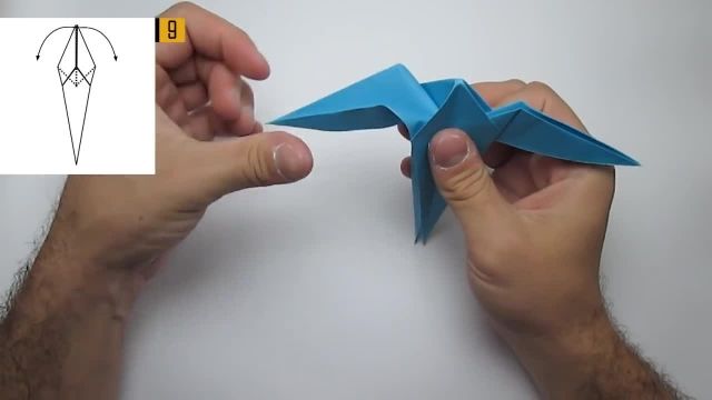 آموزش  آسان اوریگامی طرز ساخت پرستو کاغذی 