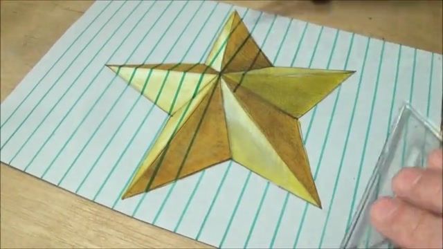 آموزش طراحی سه بعدی یک ستاره طلایی 