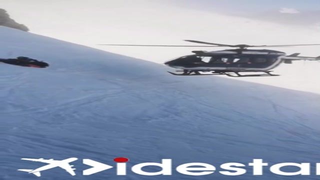مهارت فوق العاده خلبان هلیکوپتر امداد فرانسوی حین عملیات امداد در کوههای آلپ