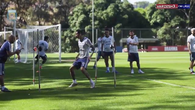 ویدیویی از تمرینات آماده سازی تیم ملی آرژانتین 