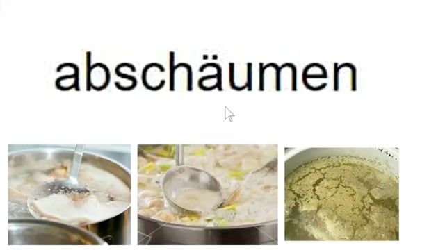 یادگیری و حفظ لغات آلمانی با روزی 10 کلمه-کلمات تخصصی آشپزی