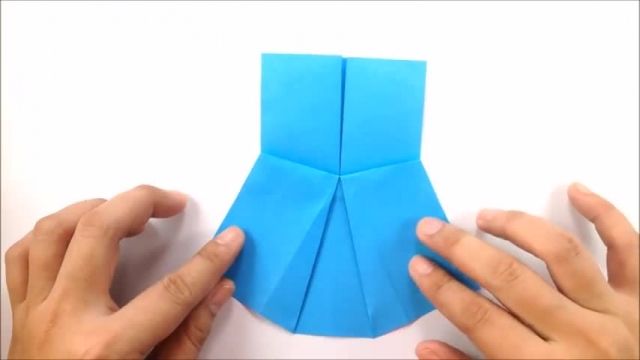آموزش  آسان اوریگامی طرز ساخت لباس کاغذی