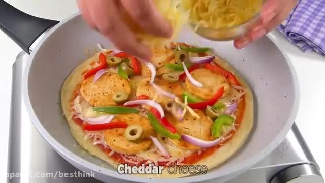طرز درست کردن پیتزا پاراتا بدون نیاز به فر