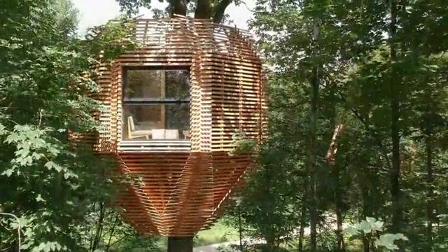 ساخت خانه های درختی مدرن قابل نصب برروی تنه درخت توسط شرکت فرانسوی Atelier LAVIT