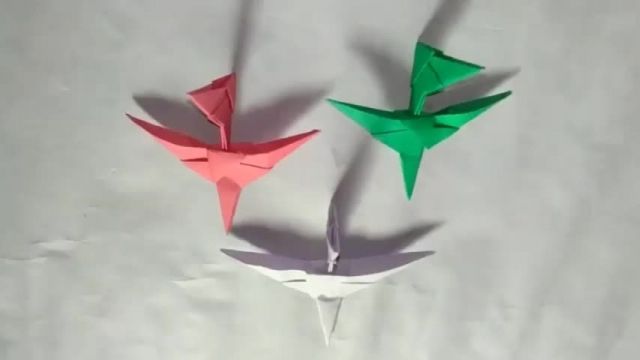 آموزش اوریگامی ساخت  هواپیما  جنگی کاغذی