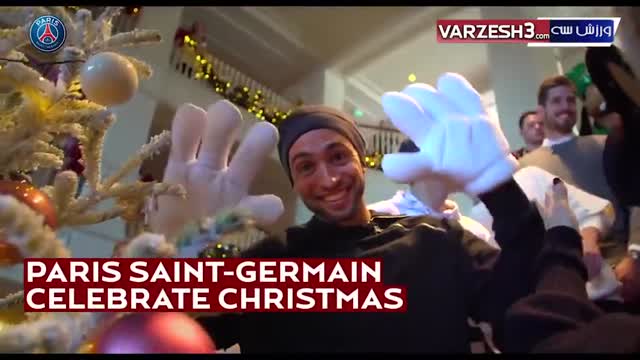 جشن کریسمس با بازیکن های تیم فوتبال سنت-ژرمن پاریس