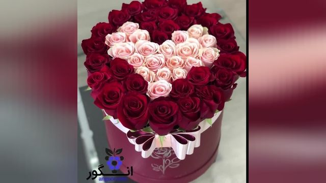 خرید بهترین و زیبا ترین باکس گل رز قرمز و گلبهی  + قیمت 