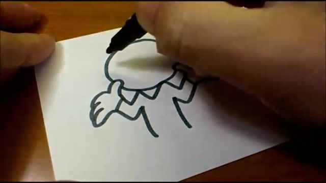 آموزش نقاشی کشیدن یک پسر بچه با نوشتن حرف W