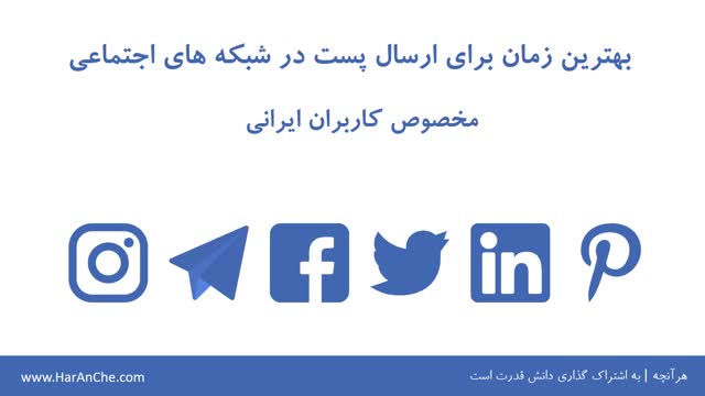 بهترین زمان برای ارسال پست در شبکه های اجتماعی