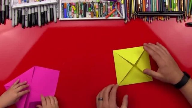 آموزش اوریگامی ساخت گل کاغذی زیبا 