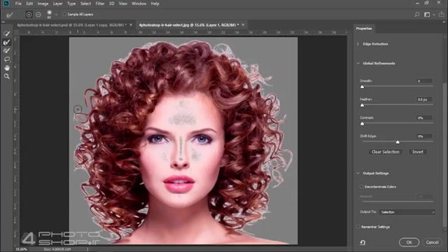 آموزش فتوشاپ (Photoshop)  به زبان فارسی - قسمت 3 -  سلکت کردن هر مویی در فتوشاپ 