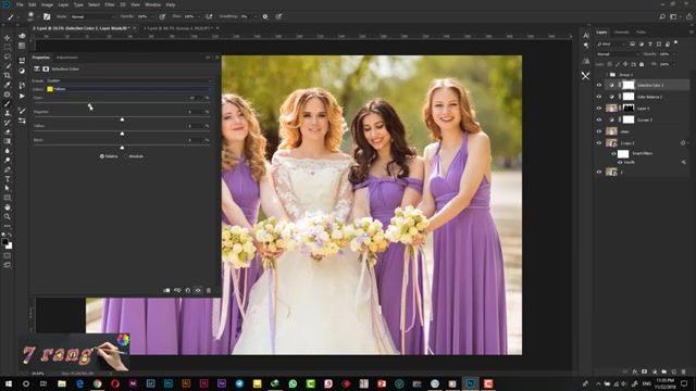 آموزش فتوشاپ (Photoshop) - آموزش روتوش عروس در فتوشاپ