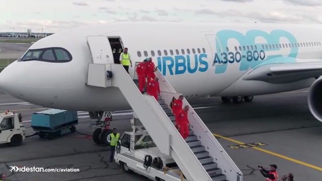 کلیپی از تست و افتتاح اولین پرواز رسمی ایرباس A330-800 نیو