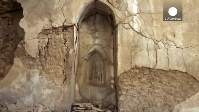 تخریب " الی مقدس " قدیمی ترین صومعه مسیحیان در موصل عراق توسط داعش 