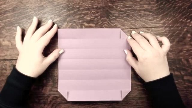 آموزش ساده و جالب اوریگامی ساخت جعبه مداد کاغذی