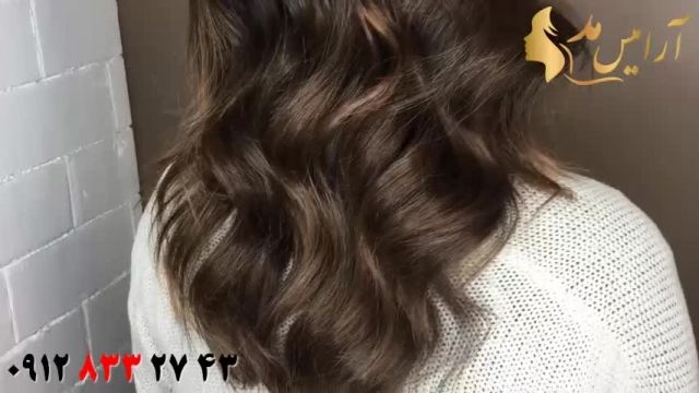فیلم آموزش بالیاژ مو + رنگ مو قهوه ای روشن