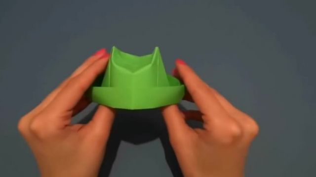 آموزش جالب اوریگامی ساخت کلاه کاغذی شیک