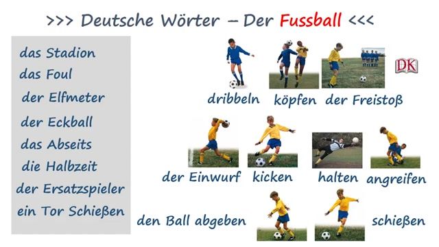 آموزش ساده و آسان زبان آلمانی - آموزش لغات فوتبال - قسمت دوم