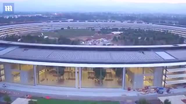 کلیپی دیدنی از " اپل پارک " مقر جدید شرکت اپل  - مقری  به شکل یک سفینه‌ی فضایی 