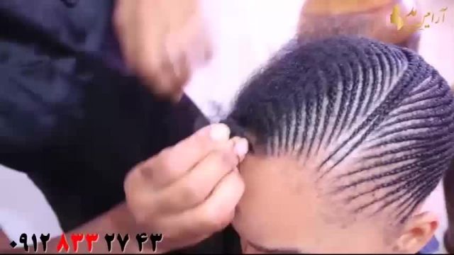فیلم آموزش بافت آفریقایی مو با اکستنشن + مدل مو زیبا