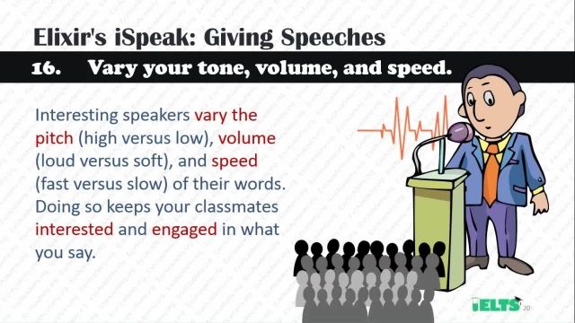 دانلود رایگان دوره کامل آموزش IELTS - تیپ های Giving Speeches اسپیکینگ- قسمت 2