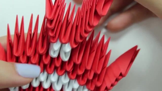آموزش  آسان اوریگامی طرز ساخت ماهی کاغذی سه بعدی 