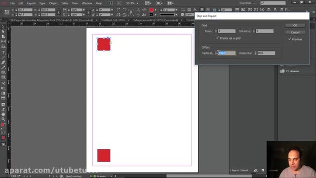 آموزش ادوبی ایندیزاین (Adobe InDesign 2017) - قسمت 42 - آشنایی با Duplicate 