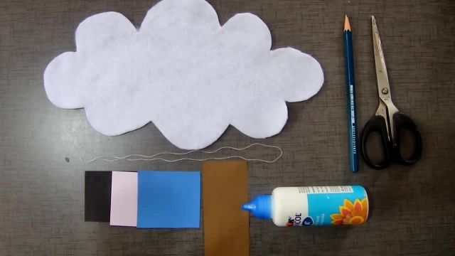 طرز ساختن ابر کوچک کاغذی برای تزیین تولد