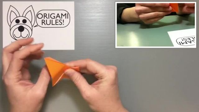 آموزش ساده اوریگامی ساخت جوجه کاغذی