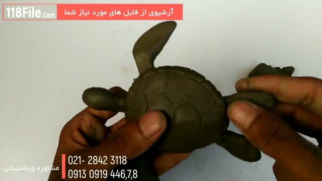 ساخت لاکپشت و انواع حیوانات بامزه با خمیر 