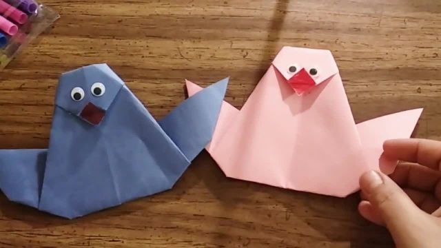 آموزش جالب اوریگامی ساخت پرنده فانتزی 
