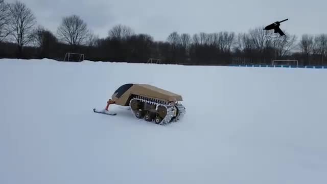 خرید کلیپ آموزشی ساخت یک ماشین پر قدرت کنترلی که در برف حرکت می کند