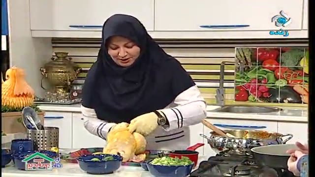 آموزش طرز تهیه مرغ شکم پر لذیذ - آموزش کامل غذا های ایرانی و بین المللی