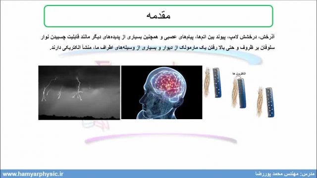 جلسه 1 فیزیک یازدهم - بار الکتریکی 1 - مدرس محمد پوررضا