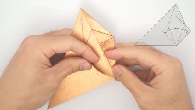 آموزش آسان اوریگامی طرز ساخت سوسک کاغذی