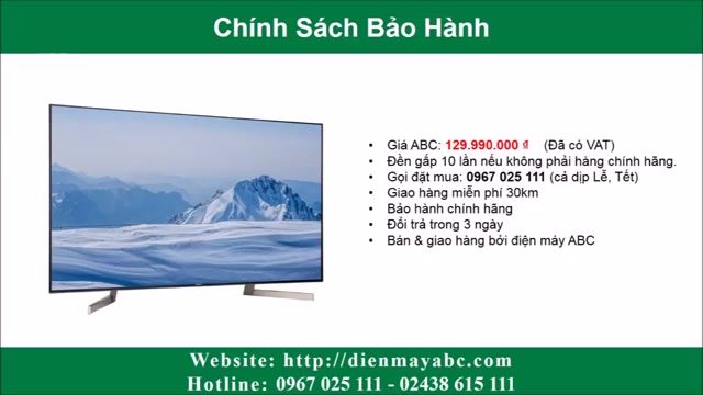قیمت تلویزیون سونی 85X9000F