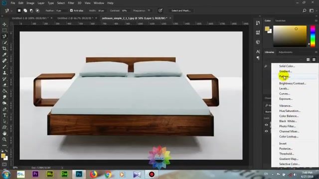 آموزش فتوشاپ سی سی 2018 ( 2018 Photoshop CC)  - قسمت 2 - کار با pattern و brush