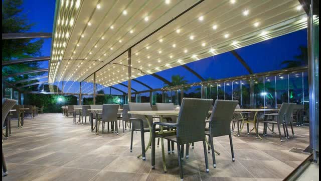 سقف کنترلی رستوران-03980039293 سایبان بازشو رستوران-پوشش چادری جمعشو کافی شاپ