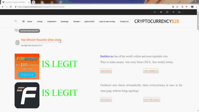 top bitcoin faucets sites 2019