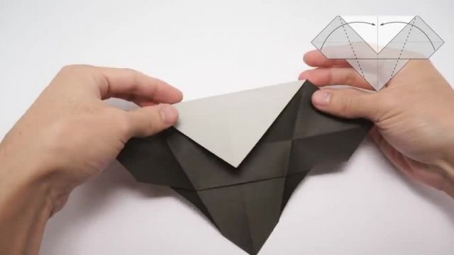 آموزش اوریگامی ساخت صورت اسکلت کاغذی