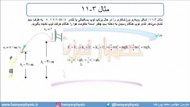 جلسه 131 فیزیک دهم - پایستگی انرژی مکانیکی 2 - مدرس محمد پوررضا