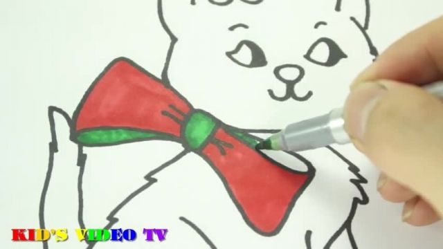 آموزش نقاشی به کودکان - کشیدن گربه ملوس