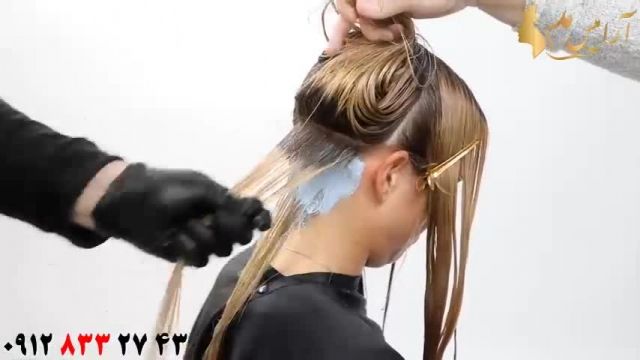 فیلم نحوه هایلایت کردن مو + رنگ مو پلاتینه روشن 