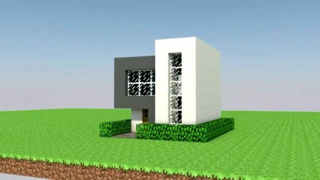 اموزش ساخت خانه ای مدرن اما کوچک در ماینکرافت